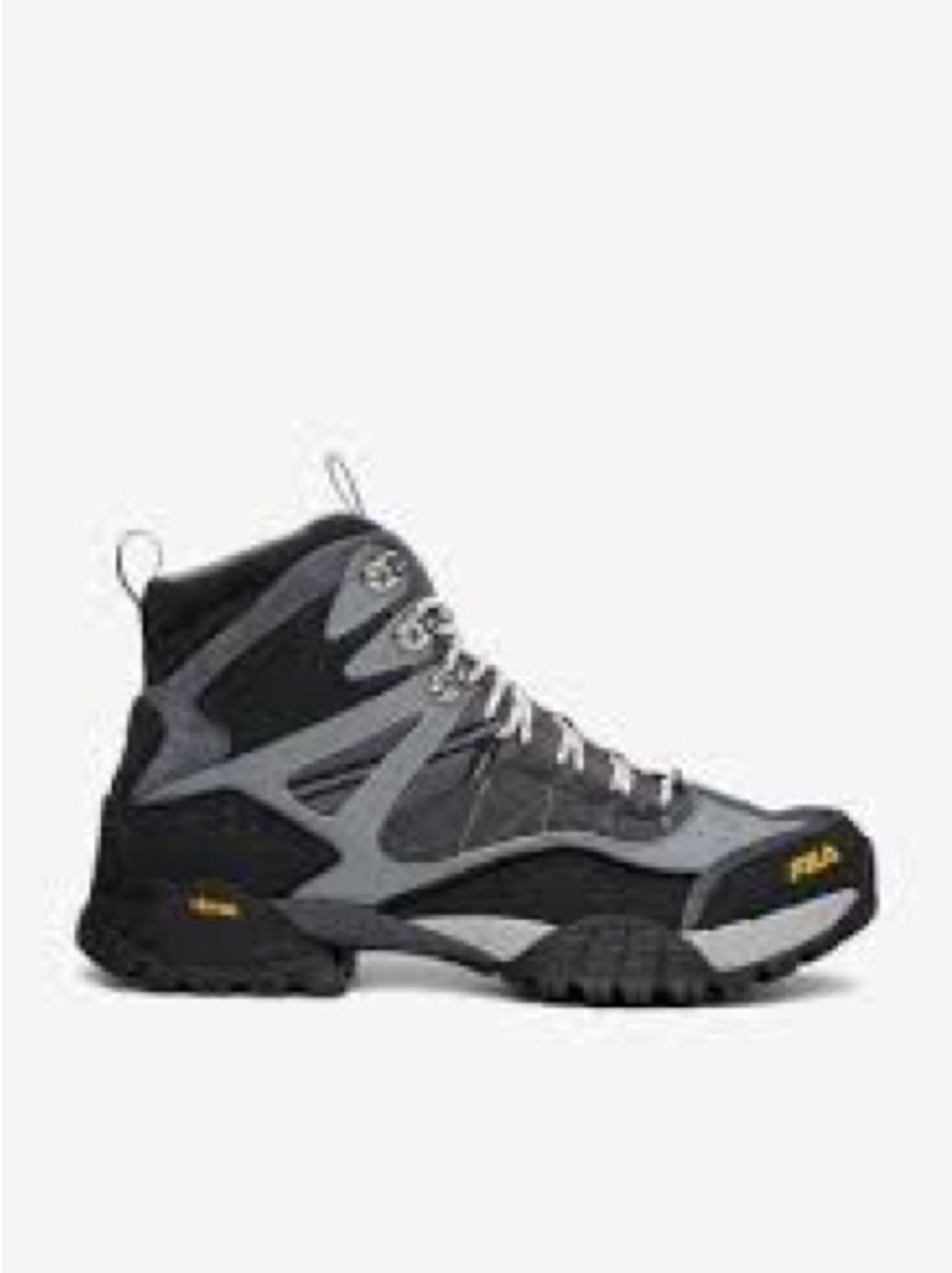 Fila Armada Black and Gray Trail Mid-Top Boot W6.5